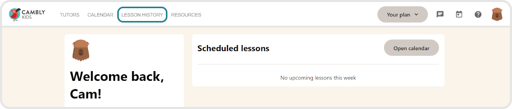 ck top part of main page lesson history green button.png